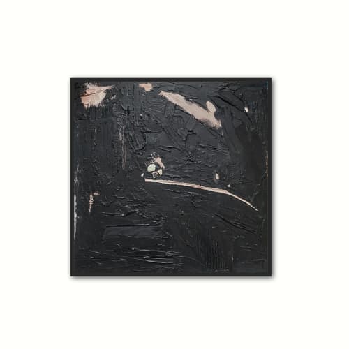Dancing In The Dark | Original Mixed Media Paintings | Paintings by Allison Rohland. Item composed of canvas compatible with minimalism and contemporary style