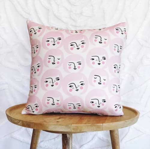 Lissa and Britta Cushion Cover | Pillows by Tribe & Temple. Item composed of cotton and fiber