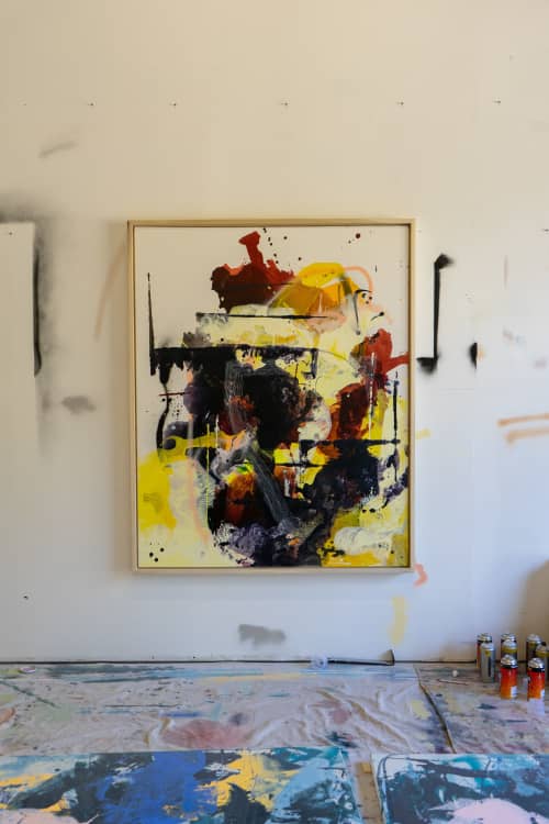 Astral Vasion | Oil And Acrylic Painting in Paintings by Kori Gabs. Item composed of canvas