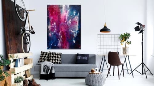 Heart Opener | Mixed Media by Deb Chaney Contemporary Abstract Artist. Item made of canvas