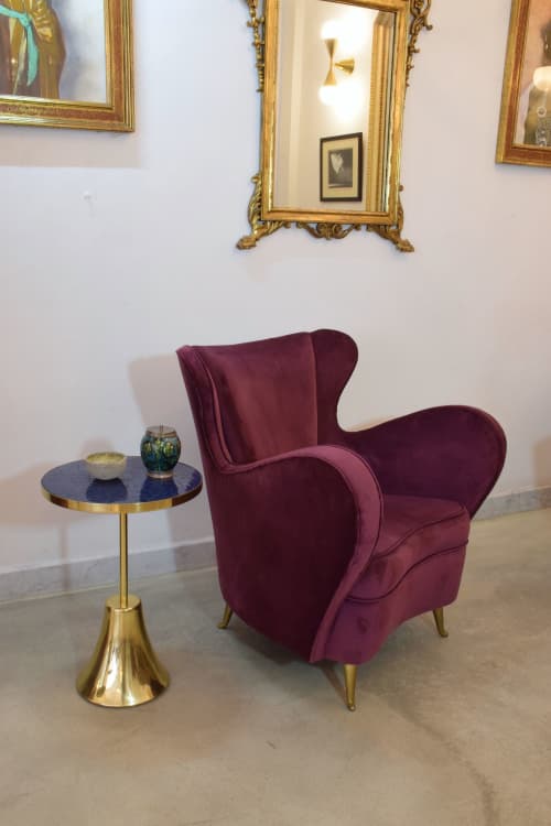 ZEL I-I | Side Table in Tables by Jonathan Amar Studio. Item made of brass with ceramic