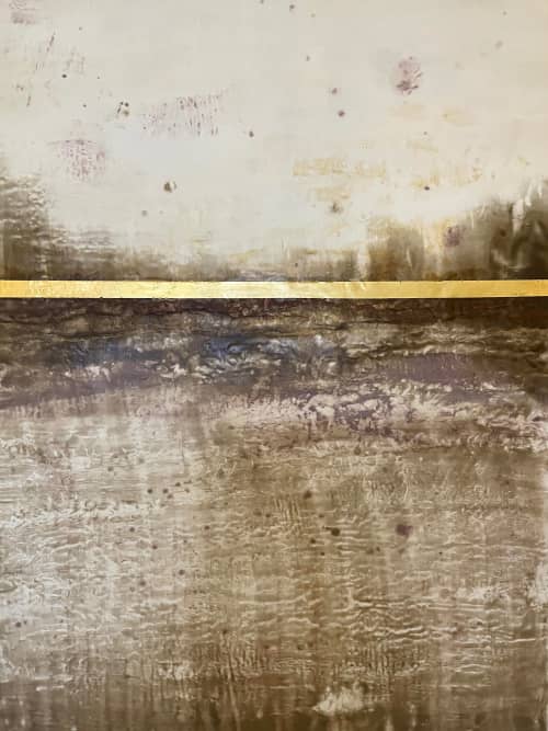 Profondità Marroni | Oil And Acrylic Painting in Paintings by Shari Lyon Fine Art. Item composed of synthetic