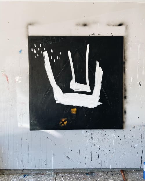 Dive - Acrylic Painting on Canvas | Oil And Acrylic Painting in Paintings by Michael O'Guinn. Item composed of canvas and synthetic in industrial style