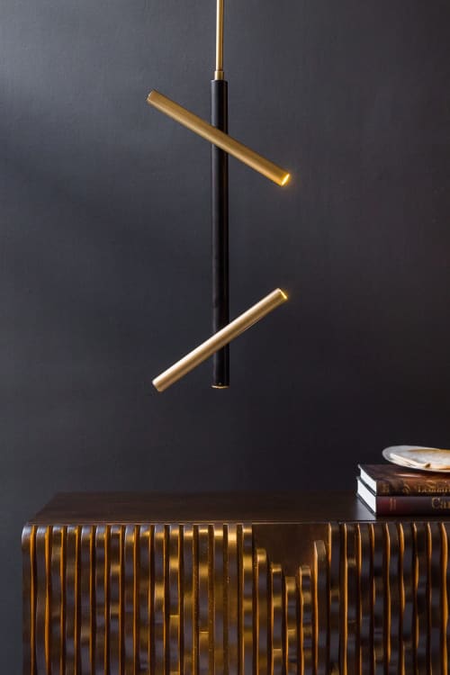 Irregular Ceiling Lamp | Chandeliers by LAGU. Item made of brass