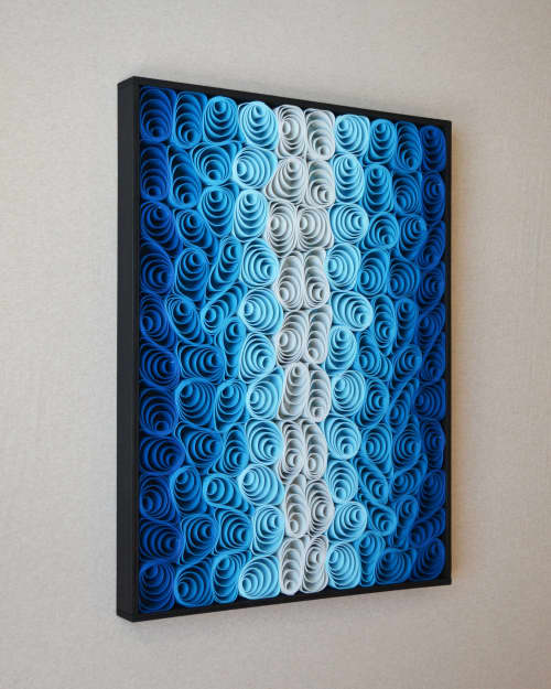 No. 14 Acoustic Diffuser Panel - Gradient Modern Abstract - | Wall Sculpture in Wall Hangings by Joseph Aurelius