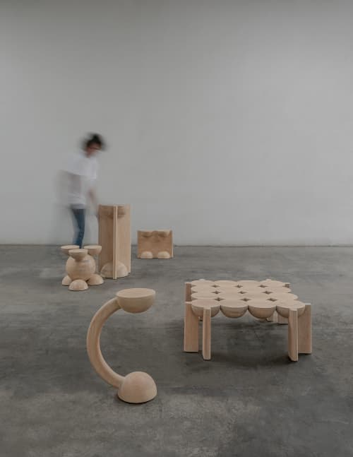 BLEO Coffee Table Oak by Daniel Couttolenc | Tables by Daniel Couttolenc. Item composed of oak wood compatible with boho and minimalism style