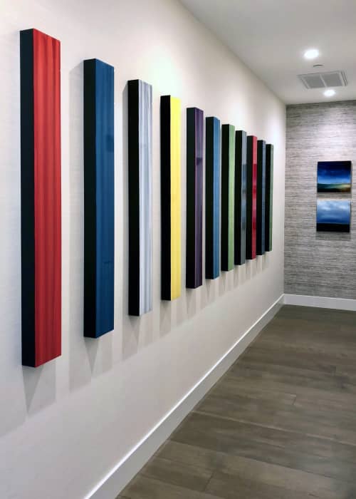Summer Equanimity Series | Oil And Acrylic Painting in Paintings by Andrzej Michael Karwacki. Item composed of birch wood and synthetic
