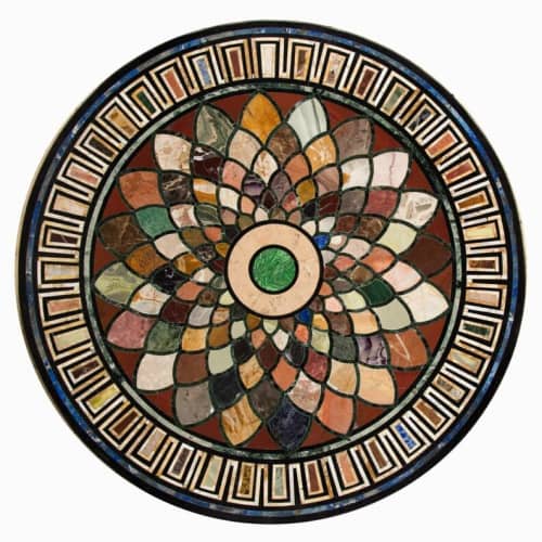 Black marble table, side table, coffee table, tabletop | Tables by Innovative Home Decors. Item made of marble compatible with country & farmhouse and art deco style