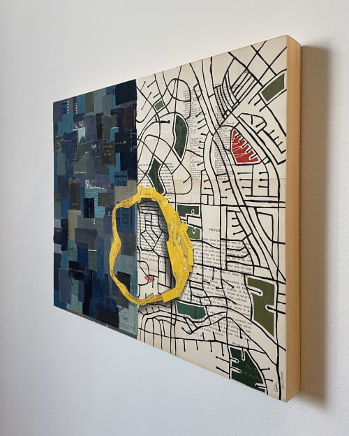 Stereo Vision | Mixed Media by Glen Gauthier. Item composed of wood & paper