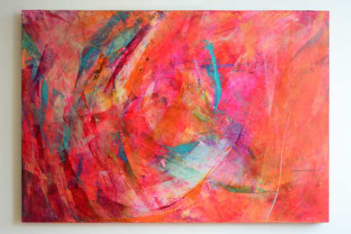 Still Spiralling | Oil And Acrylic Painting in Paintings by Kimbal Quist Bumstead. Item made of canvas