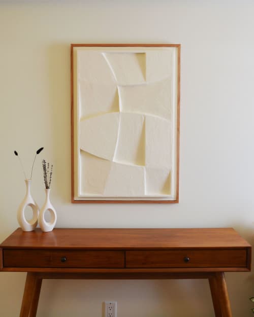 01 Plaster Relief | Wall Sculpture in Wall Hangings by Joseph Laegend. Item made of oak wood compatible with minimalism and mid century modern style