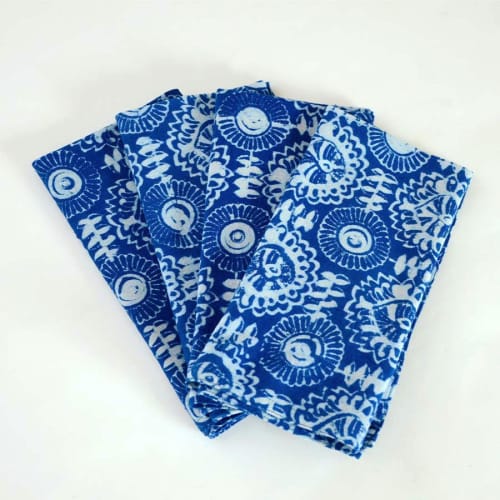 Blue Napkins - Crystal | Tablecloth in Linens & Bedding by ichcha. Item composed of cotton