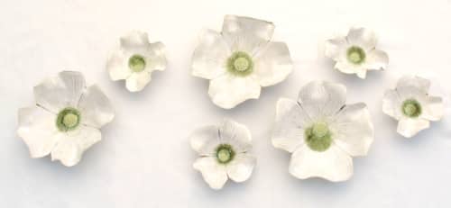 Dogwood Blossom 8”, 14”, 18” or 20” | Wall Sculpture in Wall Hangings by Amy Meya. Item made of ceramic
