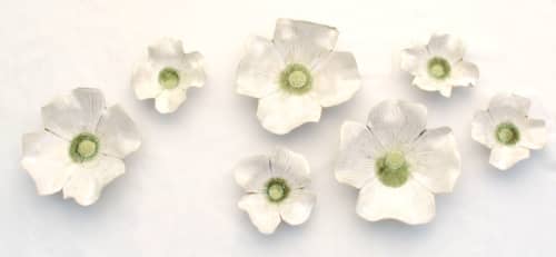 Dogwood Blossom 8”, 14”, 18” or 20” | Wall Sculpture in Wall Hangings by Amy Meya. Item made of ceramic