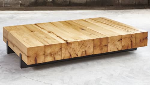 Bellwood Coffee Table | Tables by ANAZAO INC.. Item made of wood with steel
