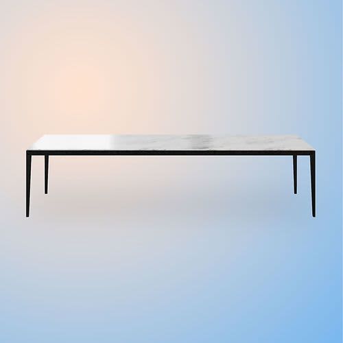 LAURIE Dining table | Tables by Ivar London | Custom. Item made of steel with marble works with contemporary & eclectic & maximalism style