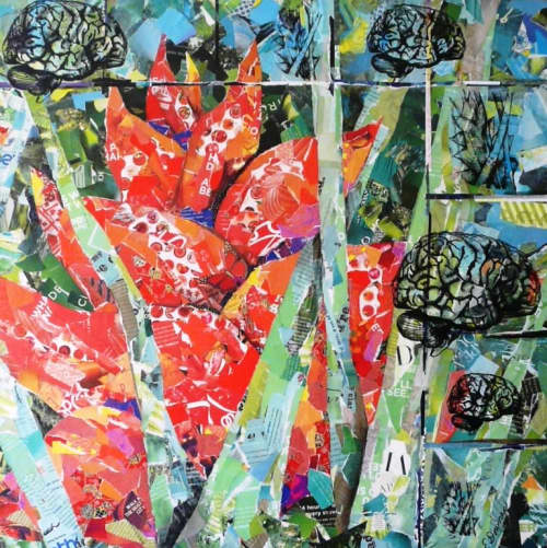 Beauty and the Brain No. 6 | Paintings by Eileen Downes | Illinois Neurological Institute in Peoria