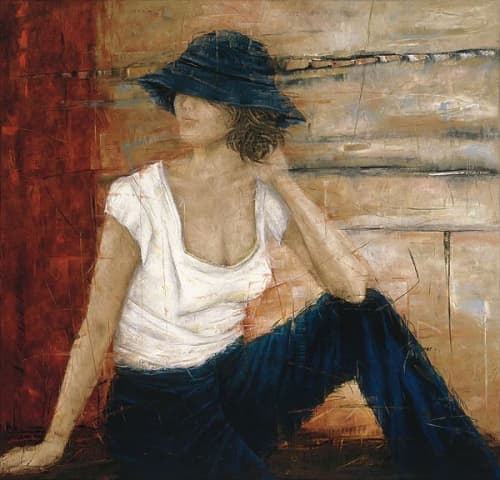 Erica Hopper "Last Day in Paratiho" | Oil And Acrylic Painting in Paintings by YJ Contemporary Fine Art | YJ Contemporary Fine Art in East Greenwich. Item composed of canvas