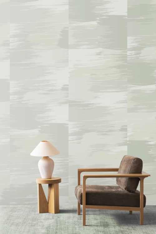 Mirage Grasscloth - Olive | Murals by Emma Hayes. Item works with contemporary & modern style