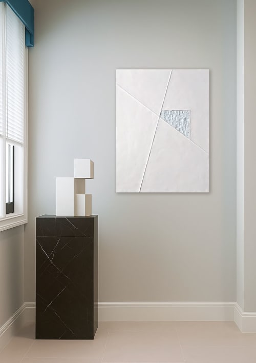 Folded Light | Mixed Media by Julia Gorbunova. Item made of glass compatible with minimalism and contemporary style