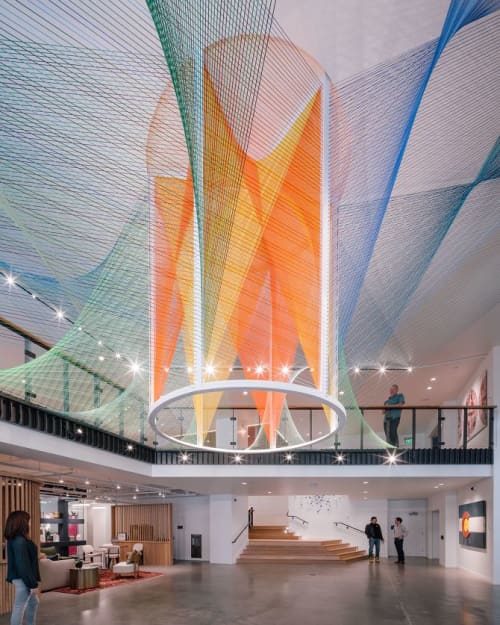 Corolla | Sculptures by Ines Esnal | The Coloradan in Denver. Item made of fabric