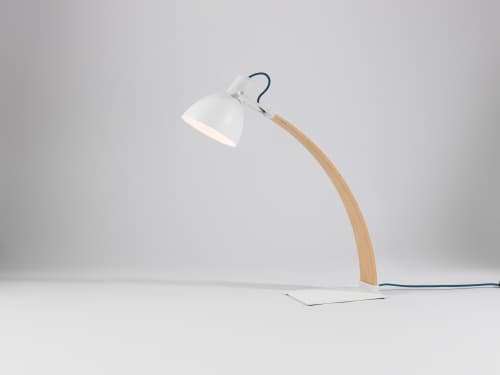 Laito Wood Table Lamp | Lamps by SEED Design USA. Item composed of wood and steel