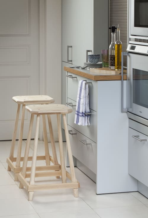 Gustave stool | Counter Stool in Chairs by Adentro. Item composed of wood