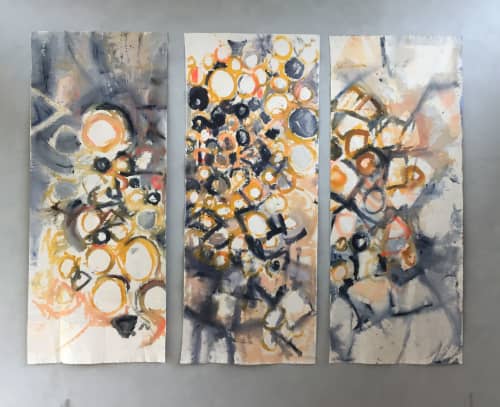 Frieze | Oil And Acrylic Painting in Paintings by Caroline Wright | Caroline Wright Art in Austin. Item composed of canvas