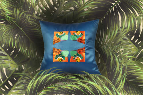 Mischievous Tiger | Pillows by Ori Home