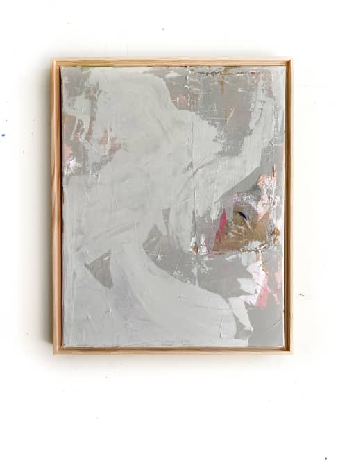 Elephant Eye Original Painting | Oil And Acrylic Painting in Paintings by Jessalin Beutler. Item made of canvas with synthetic works with boho & minimalism style