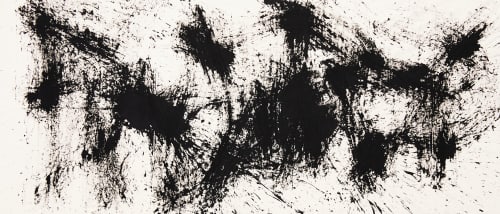 Movement In Black And White 4 | Oil And Acrylic Painting in Paintings by Simon Findlay. Item composed of canvas in minimalism or contemporary style