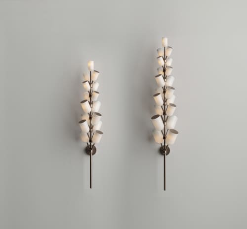 Lauren Sconce | Chandeliers by Ovature Studios. Item composed of brass in mid century modern or contemporary style