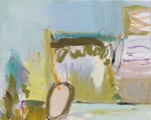Lava Lamp Lies | Mixed Media in Paintings by Susan Skelley. Item made of canvas works with boho & contemporary style