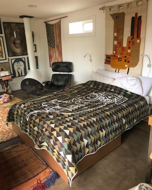 Geometric Quilt | Linens & Bedding by Luke Haynes. Item composed of fabric