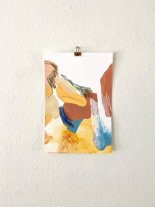 “caves” | Oil And Acrylic Painting in Paintings by Quinn Dimitroff. Item composed of synthetic