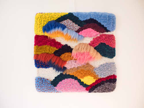 Frame 7 | Tapestry in Wall Hangings by Yunan Ma Fiber Art. Item composed of wool and copper