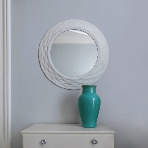 ‘Paper moon” mirror | Decorative Objects by STEFAN HEPNER / STUDIO. Item composed of glass and paper