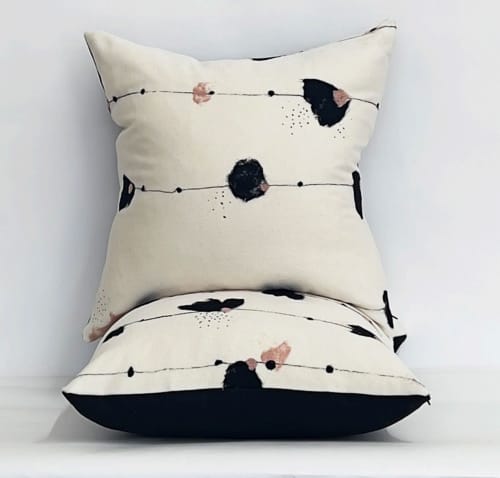 Tilda | Sham in Linens & Bedding by Le Studio Anthost. Item made of wool with fiber