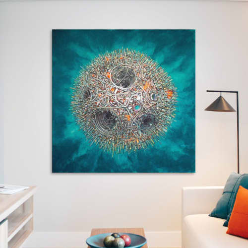 "Hollow Pursuits" ~ Painting | Oil And Acrylic Painting in Paintings by Michael Kerbow. Item composed of canvas in contemporary or eclectic & maximalism style