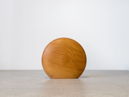 Kva Modern Wooden Vase Mini - Naturel Kayın | Vases & Vessels by Foia. Item composed of wood in boho or contemporary style