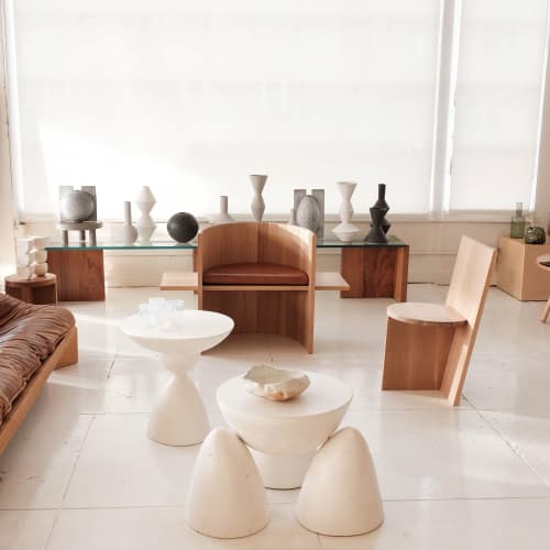 (| Sit, Set - Chair | Lounge Chair in Chairs by Campagna | Spartan Shop in Portland. Item made of wood with leather