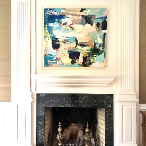 Hopper's View | Oil And Acrylic Painting in Paintings by Galen Cheney. Item made of canvas with synthetic