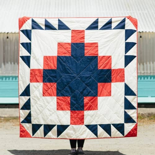 Grandfather Quilt | Linens & Bedding by Vacilando Studios | Casa Joshua Tree in Joshua Tree