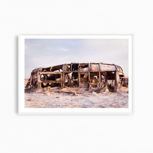 Salton Sea wall art, "Airstream" photography print | Photography by PappasBland. Item composed of paper in contemporary or southwestern style