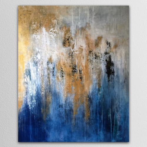 "The Divine within" | Mixed Media in Paintings by Julija Saler. Item composed of canvas compatible with boho and contemporary style