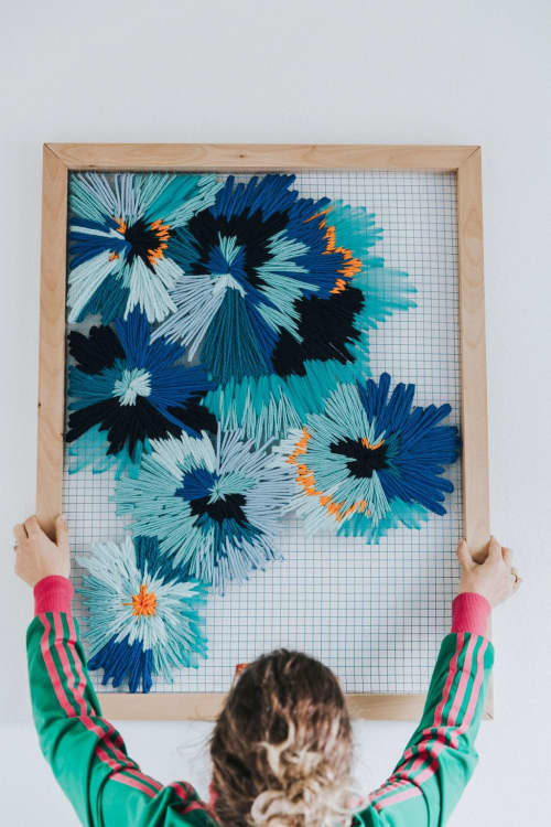Burst | Embroidery in Wall Hangings by Corrie in Color