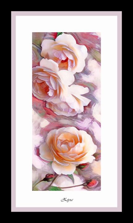 Abstract Art, Wall Design, Colours (2022) | Digital Art in Art & Wall Decor by Ziya Tatar. Item composed of canvas & metal