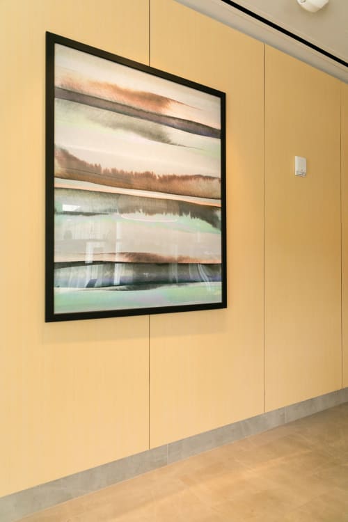 "Chance Encounters 1" Fine Art Print at AC Marriott Hotel, in San Juan, Puerto Rico | Prints by Julia Di Sano | AC Hotel by Marriott San Juan Condado in San Juan. Item composed of paper