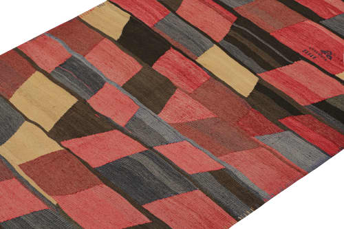 Vintage Persian Kilim in Polychromatic Geometric Patterns | Area Rug in Rugs by Rug and Kilim