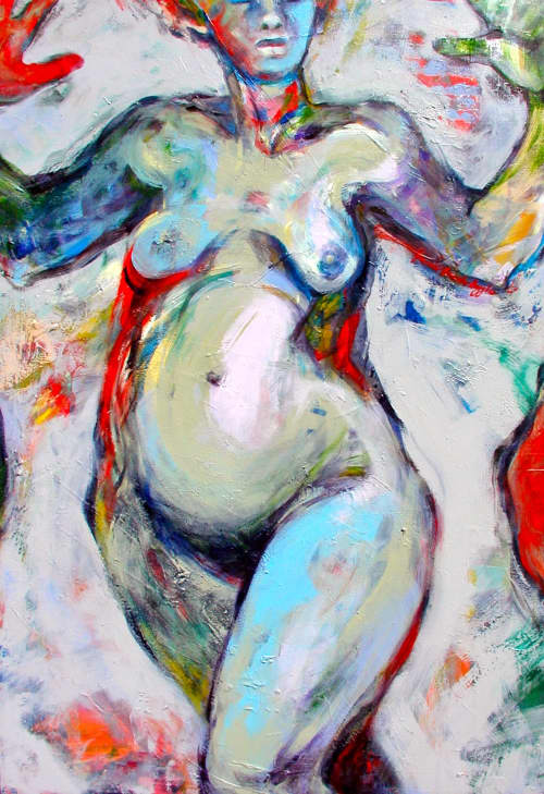 No Simple Choice | Oil And Acrylic Painting in Paintings by Joanne Beaule Ruggles. Item composed of wood & canvas compatible with contemporary and modern style